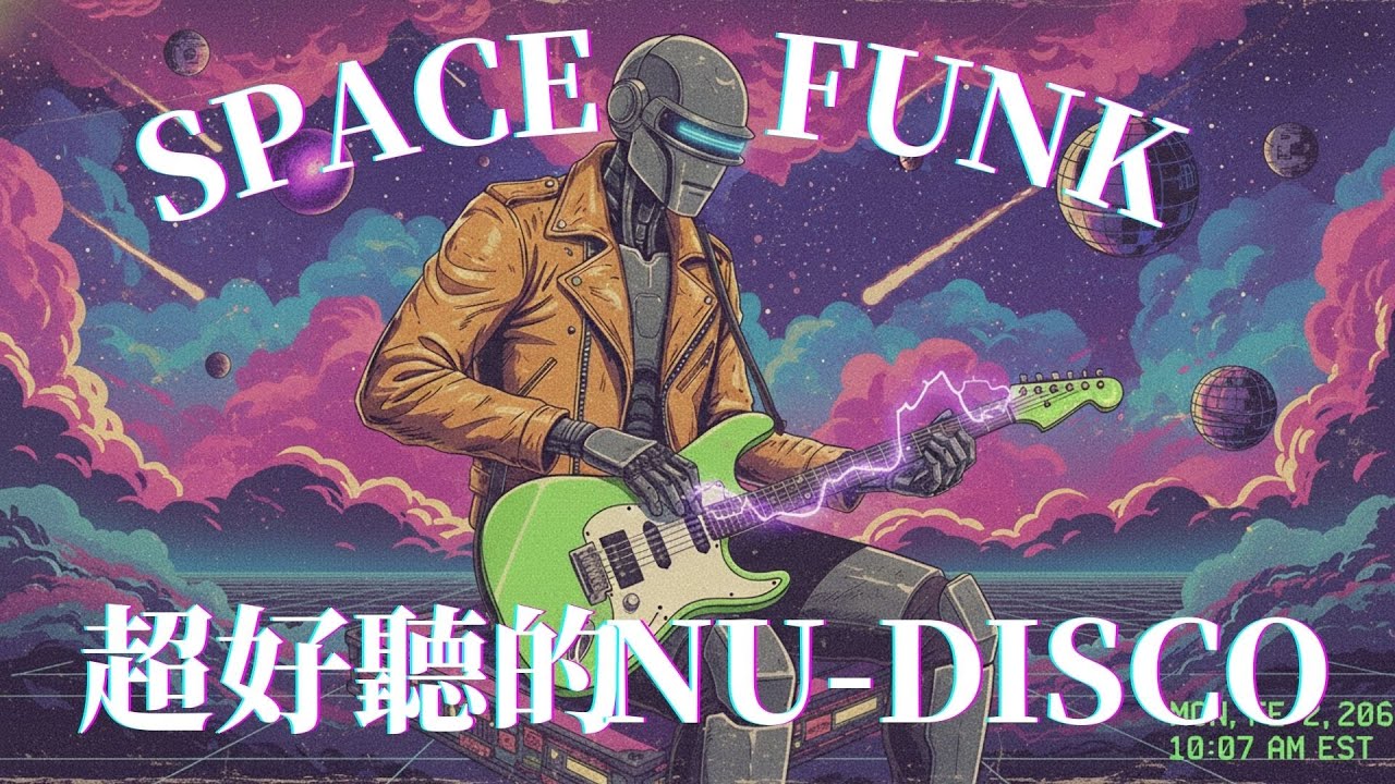 太空放克迪斯可🚀🪩｜Nu Disco × Electro Funk 放鬆夜行歌單