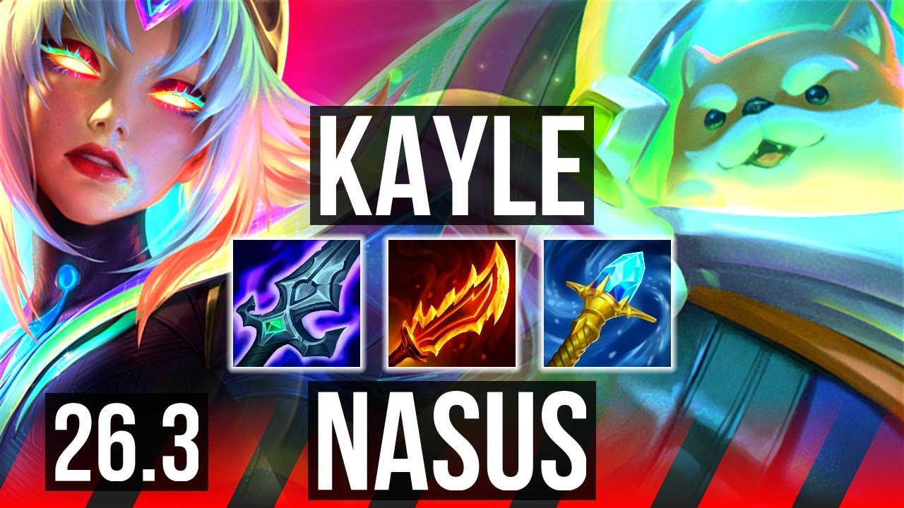 KAYLE vs NASUS (TOP) | Perfect KDA: 12/0/3 | KR Diamond | 26.3
