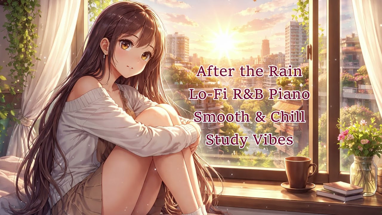 After the Rain 🌧 Lo Fi R&B Piano Smooth & Chill Slow | Study Vibes | 1 hour | Unloop music