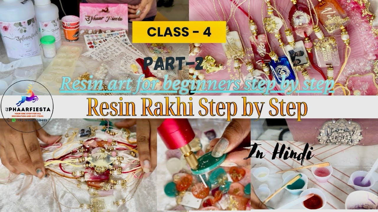 Resin Rakhi Making🥰 || Hindi ❤I Ghar pe Photo Rakhis kese banaye Step by Step Tutorial | class 4 (2)