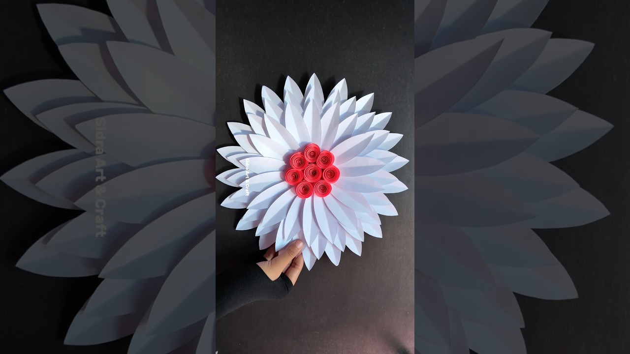 Beautiful paper Flower wall hanging craft ideas 💡 