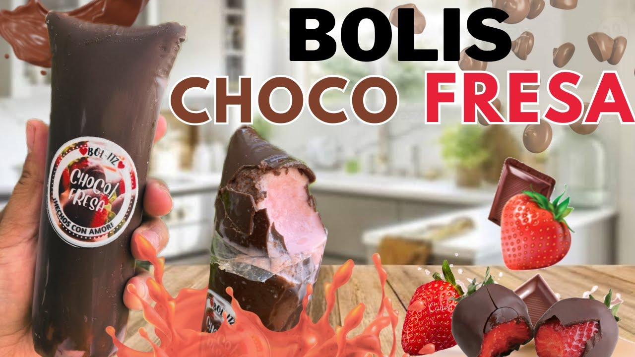 CHOCO FRESA | BOLIS RELLENOS DE FRESA CON COBERTURA DE CHOCOLATE para tu NEGOCIO  #emprendimiento