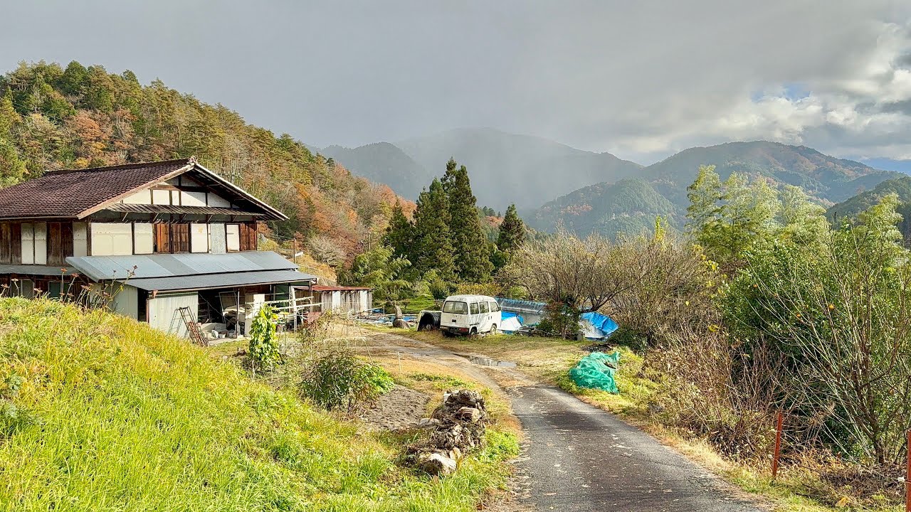 4K Japan Walk - Japanese Mountains Village Walking Tour Winter ❄️ Most Beautiful Japan 2024