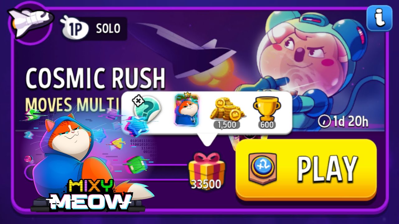 Cosmic Rush | Moves Multiplier | 33500 Score | Match Masters🇲🇾