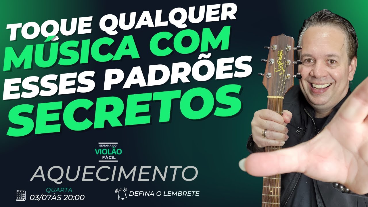 Acesse os 21 padrões secretos para tocar qualquer música  e se livrar das cifras e pastinhas.
