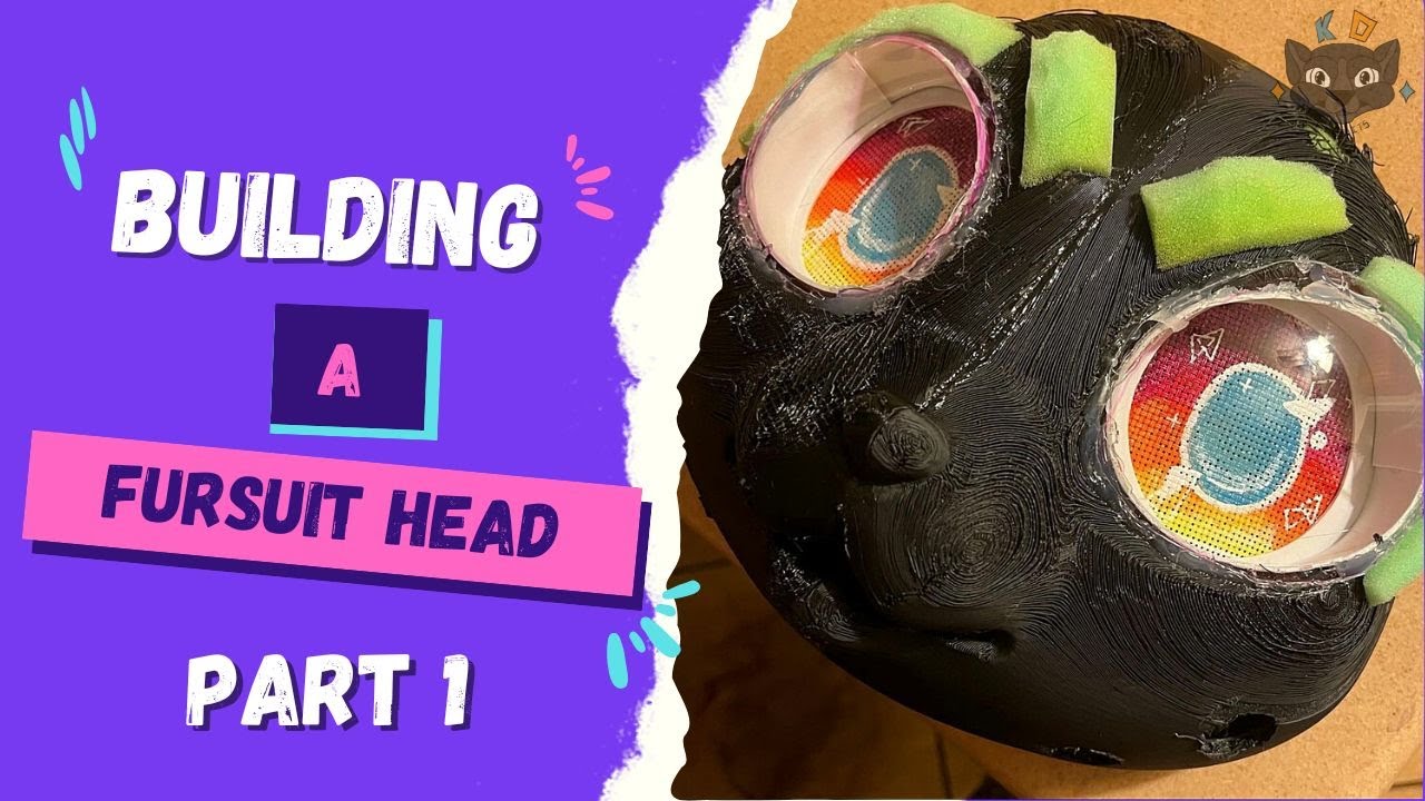 Building a Fursuit Head from Scratch PART 1 | How to build a fursuit Kemono Fursuit making tutorial