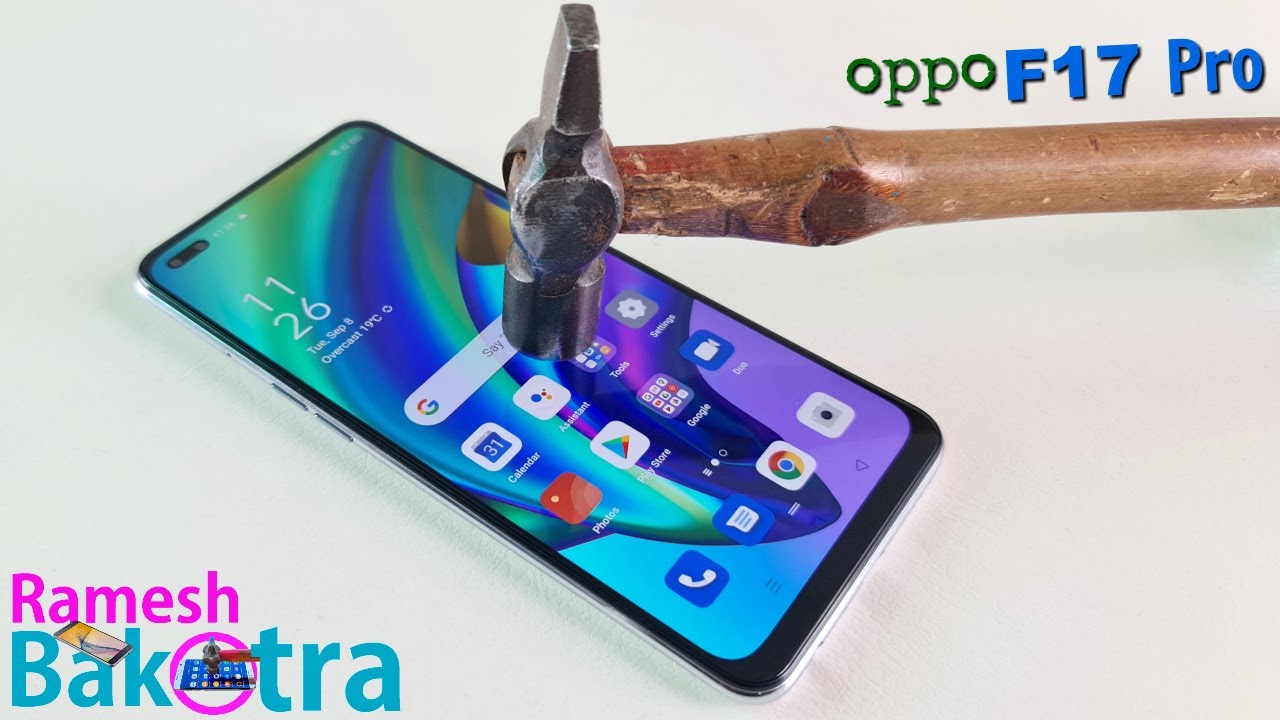 Oppo F17 Pro Screen Scratch Test