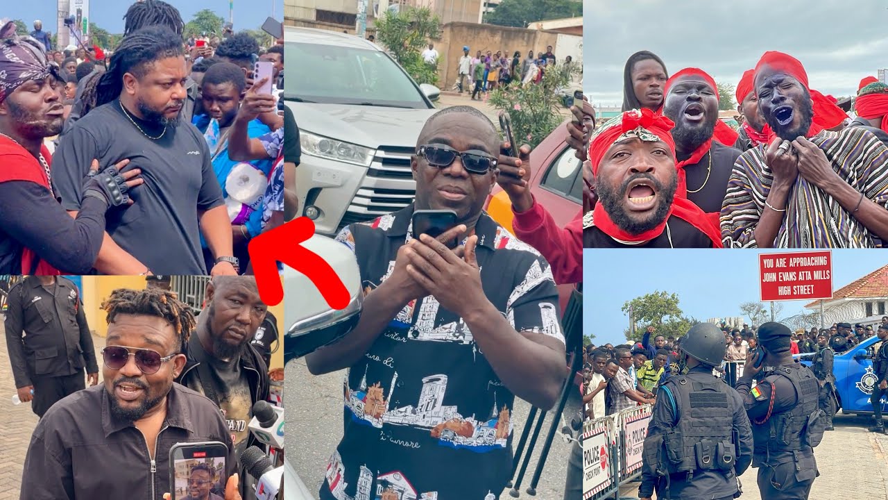 Sammy Flex, Bullet, Sarkodie & other stars storms EOCO to beg on shattawale behave for his release 