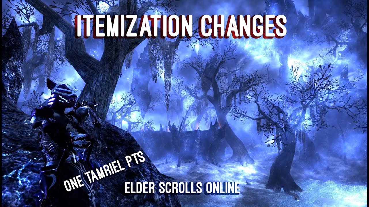 Itemization changes - One Tamriel