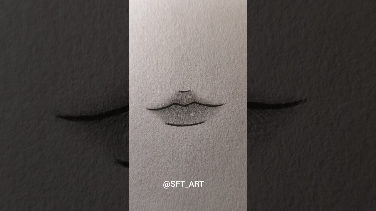 how to draw lips ✨ #tutorial #art #lips #sketch #shorts