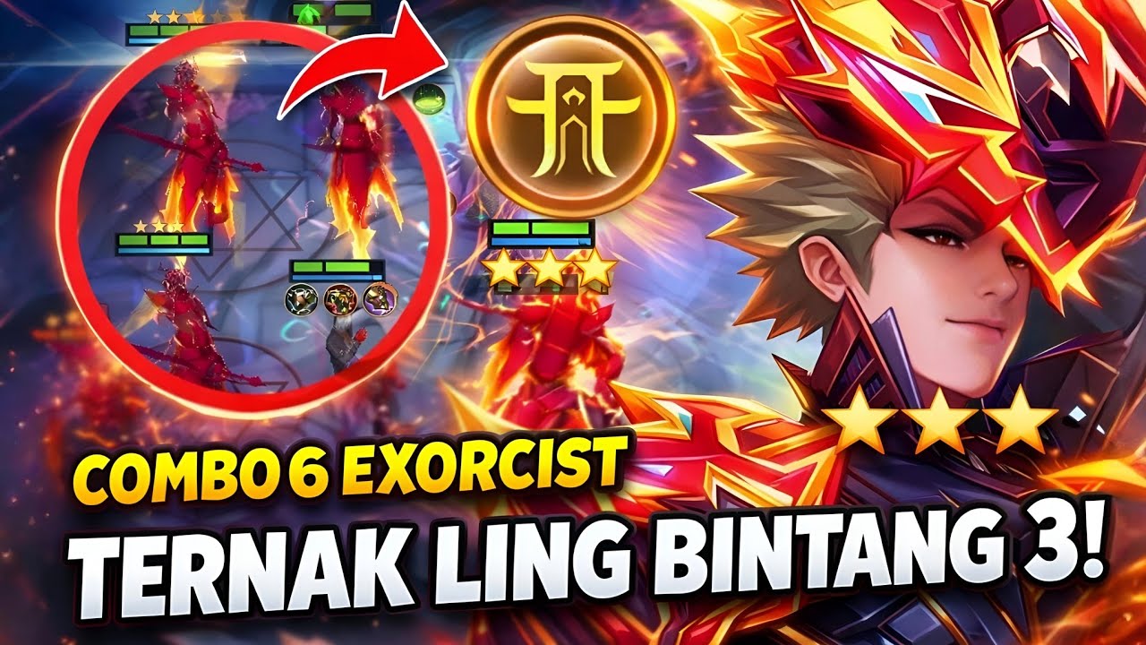 AUTO TERNAK LING BINTANG 3?! 😱Ling Exorcist Paling GILA di Update Terbaru Magic Chess GoGo