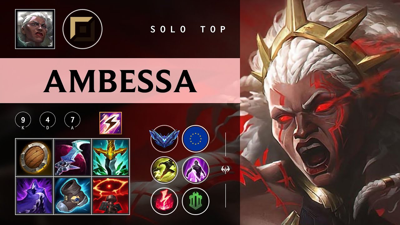 Ambessa Top vs Shen - EUW Diamond Patch 26.01