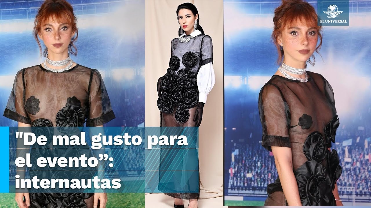 Por usar vestido transparente en estreno de pel&iacute;cula, critican a Natalia Tellez