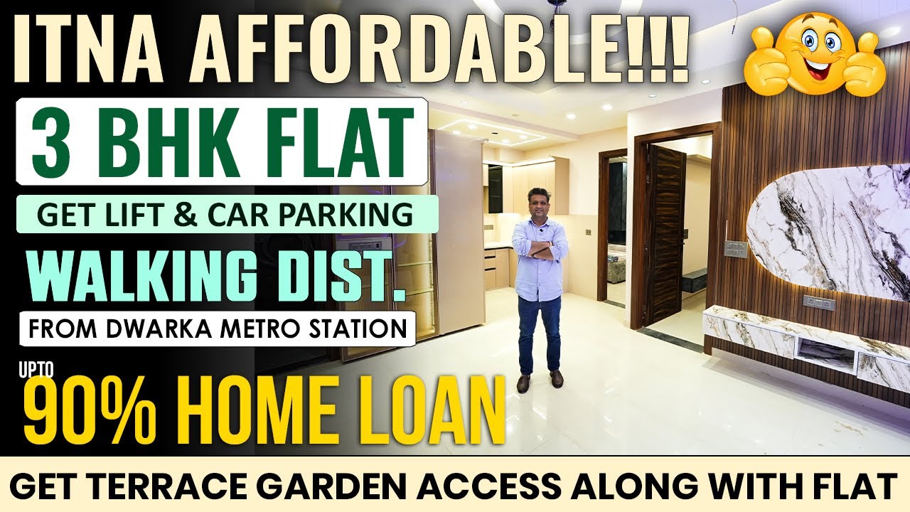 100 Sq Yards 3BHK Flat in Dwarka Mor | Premium Location | Tour Video