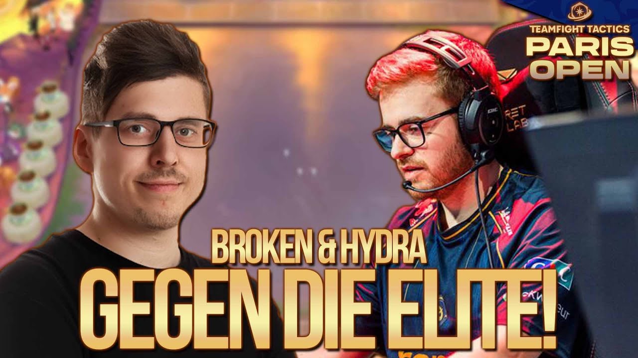 Br0ken und DarkHydra gegen die Elite am Tag 2! | TFT Paris Open Tag 2 - Game 1