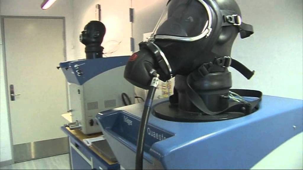 Test og kontrol af røgdykkerapparat og maske