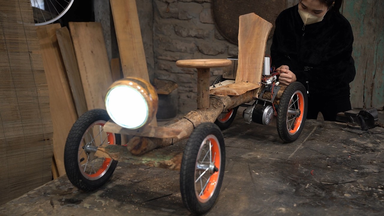 I Created an Amazing Wooden Craft from a Dry Branch Using Simple Hand Tools in 30 Minutes