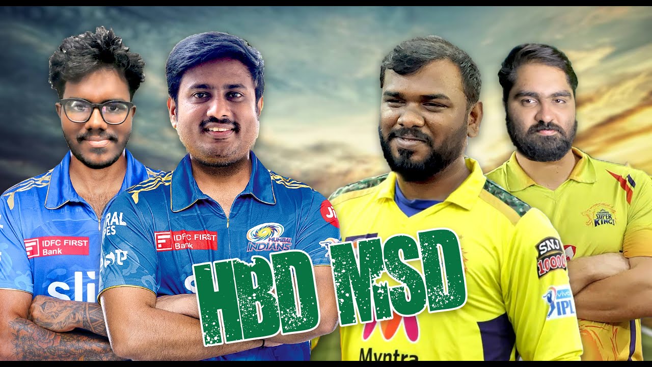 Csk Vs Mi Cricket 22 With Friends Tamil (HBD MSD)
