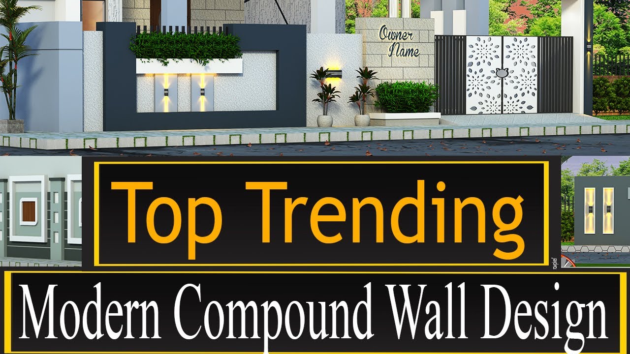Top Trending Modern Compound Wall Designs in 2024