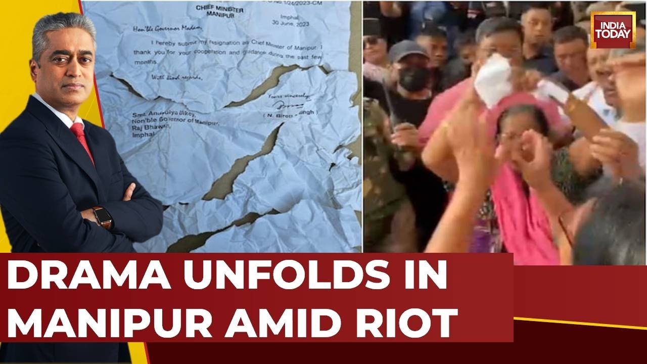 Watch: Women Tear Manipur Chief Minister Biren Singh&rsquo;s Resignation Letter