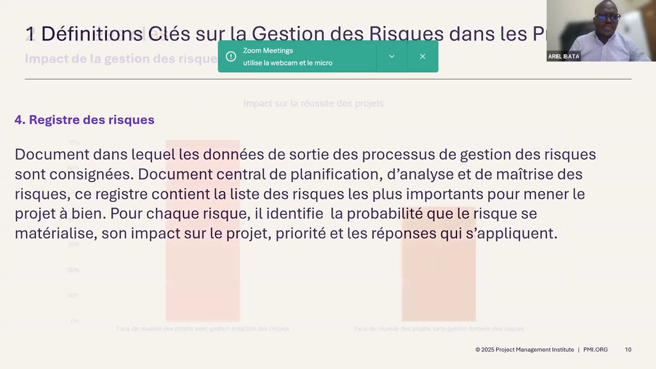 REX #02-25: La gestion des risques, de la théorie du PMBOK® aux réalités du terrain