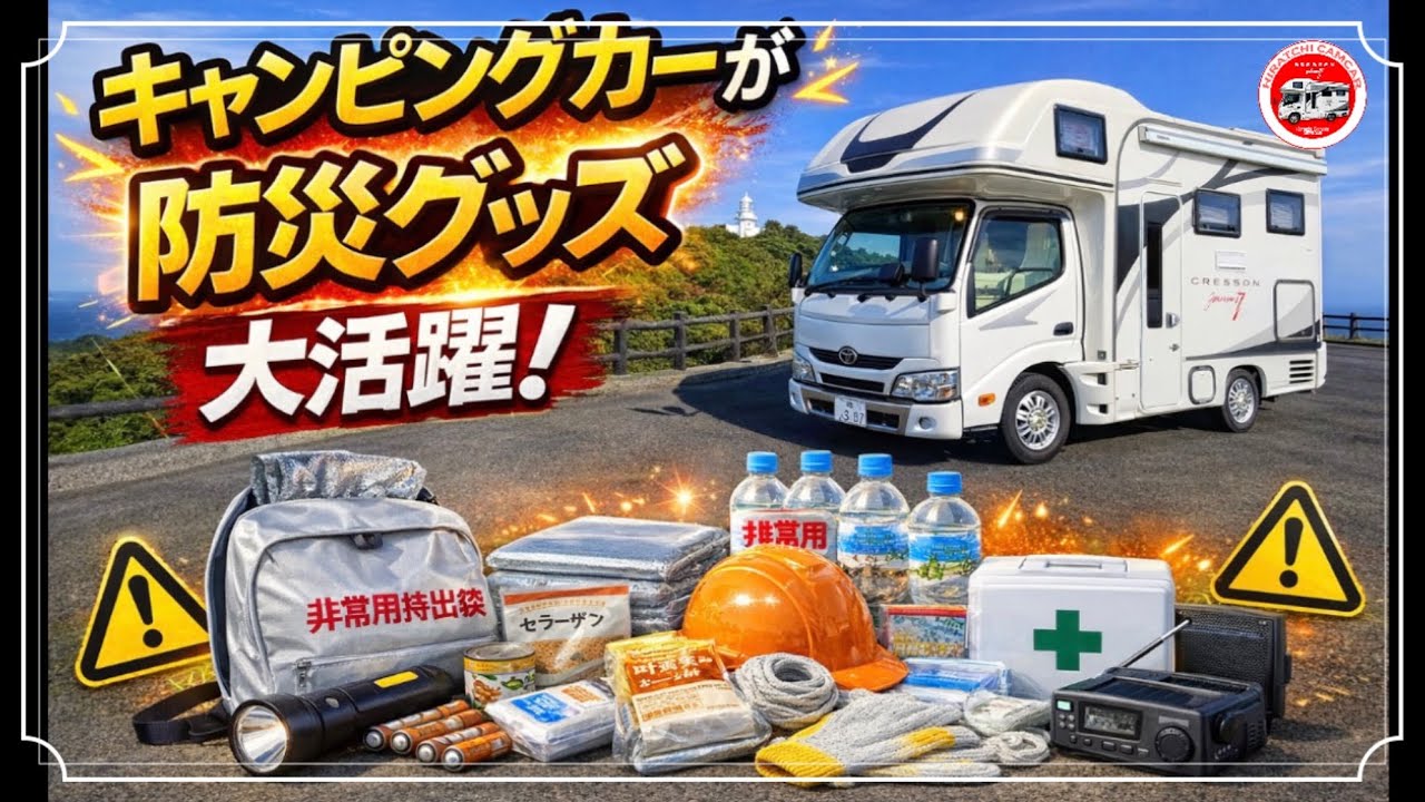 災害時の頼れる味方👍キャンピングカーの活用法❣️