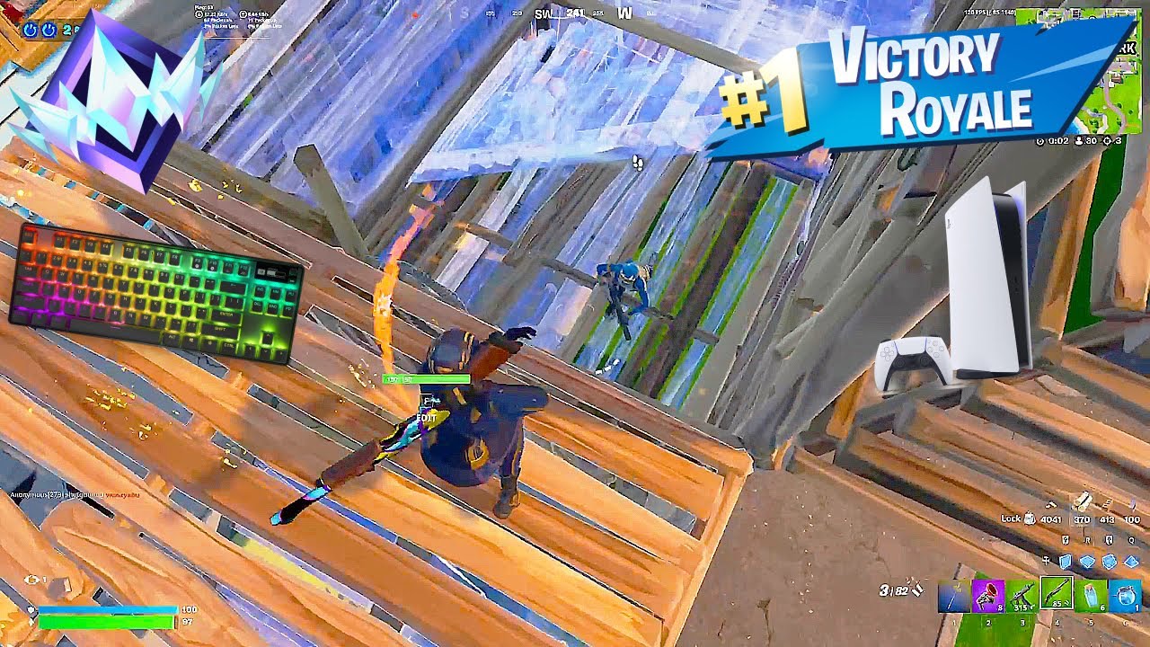 Fortnite Ranked Reload on Ps5 | Keyboard & Mouse Gameplay | 120 FPS