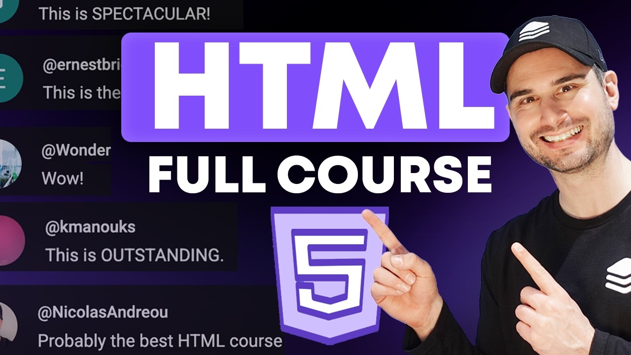 HTML Full Course Tutorial for Beginners - Learn EVERYTHING You Need to Know in Detail 🔍