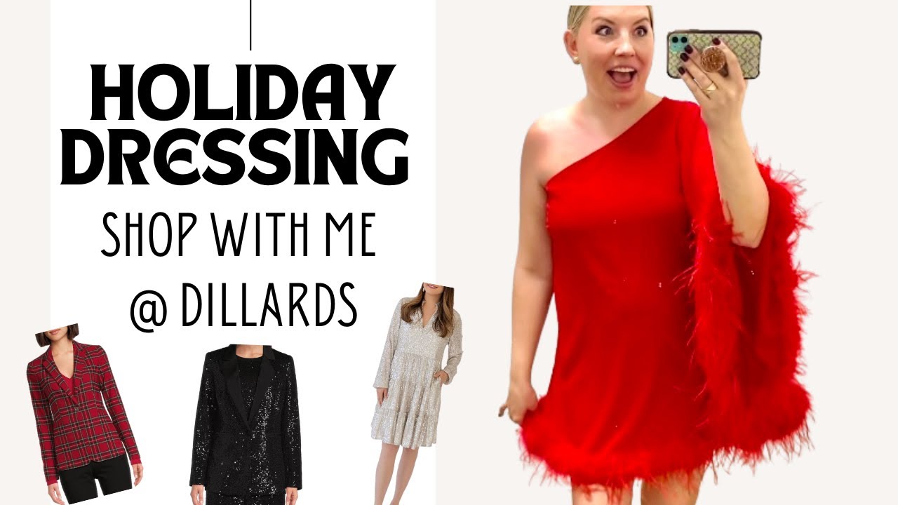 Holiday Outfit Ideas From Dillards! Try-On and Review. Come shopping with me!