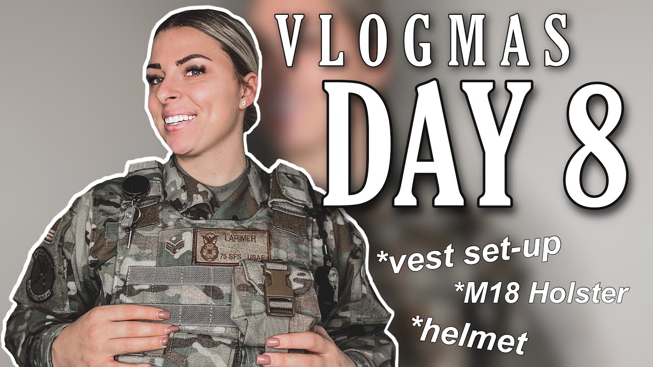 Updated SECURITY FORCES VEST SET UP with OCP Gear + M18 Holster/Kevlar Helmet | VLOGMAS DAY 8