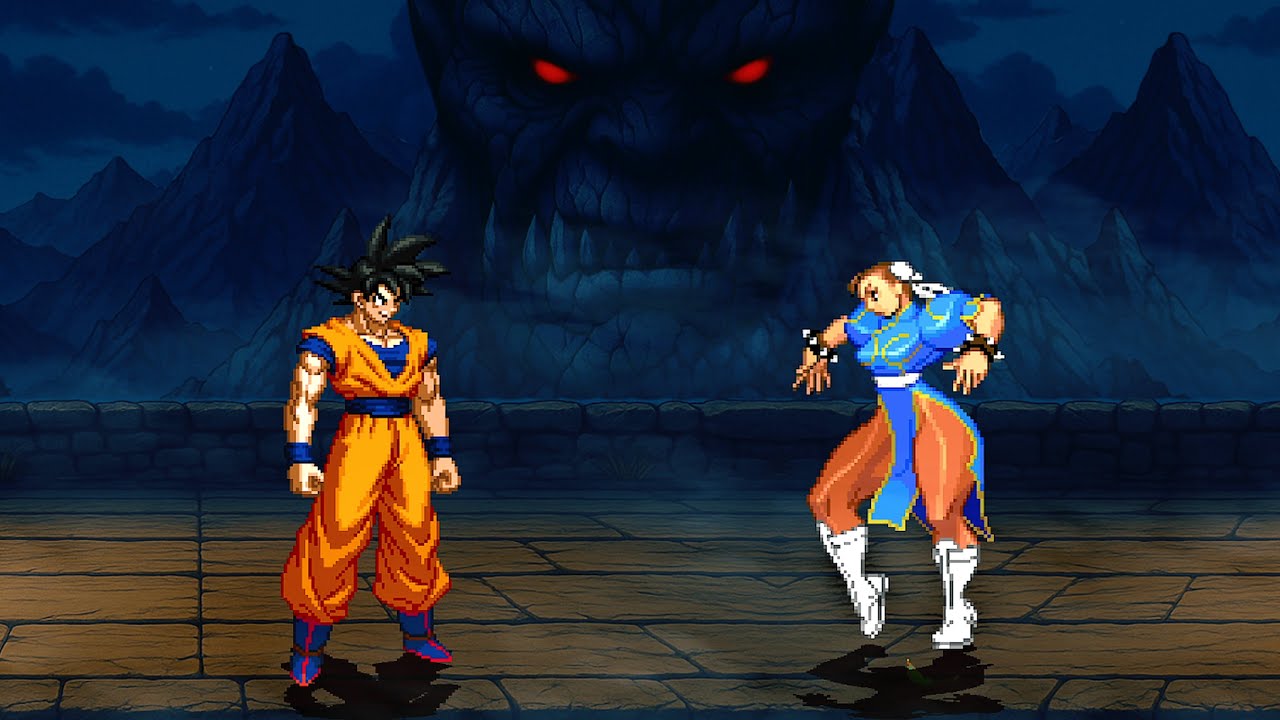 Goku Vs. Chun Li Ex - Fast Kicks