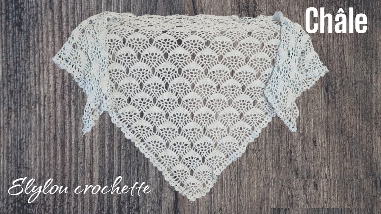 Comment faire un châle d'été facile au crochet ! #crochet #elyloucrochette