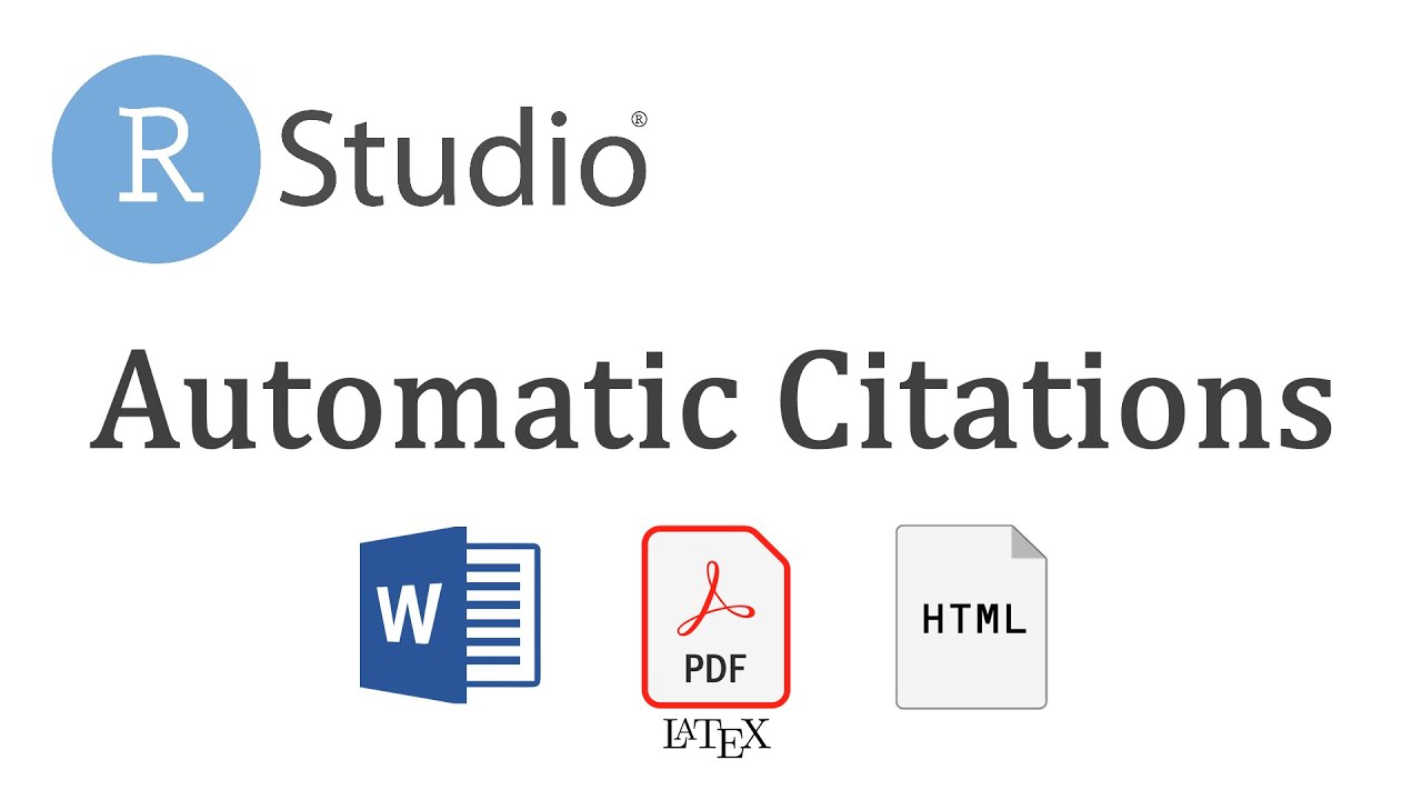 RStudio: Quick Guide to Citations