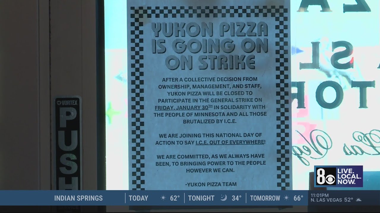 Several Las Vegas businesses close for ICE protest