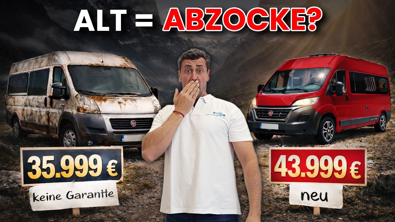 Fast gleicher Preis – aber 15 Jahre Unterschied im Wohnmobil-Vergleich