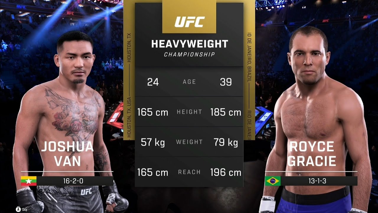 Джошуа Ван против Ройса Грейси UFC 5