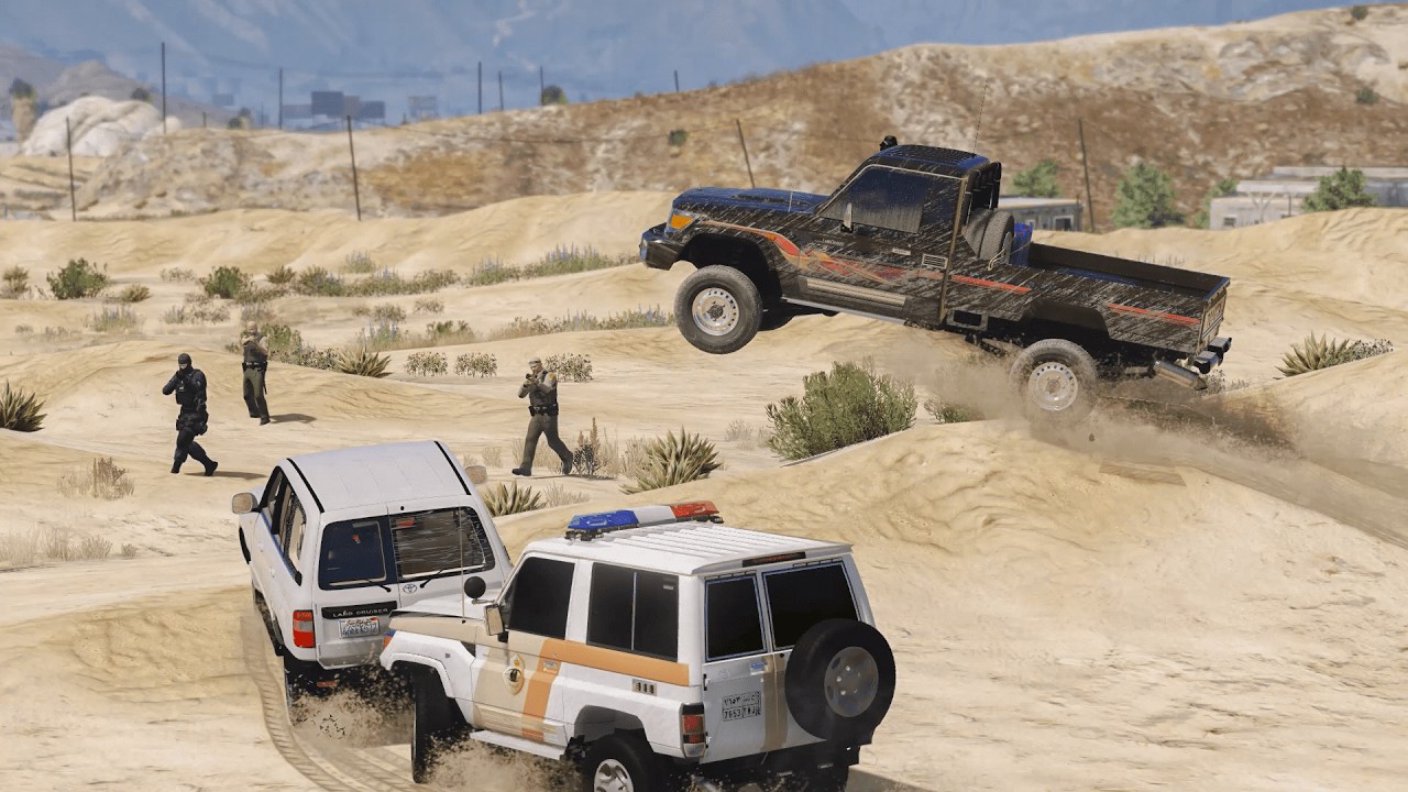 مفحط جنن دوريات الشرطة وعجزو عن امساكه ولكن النهاية صدمت الجميع | GTA 5