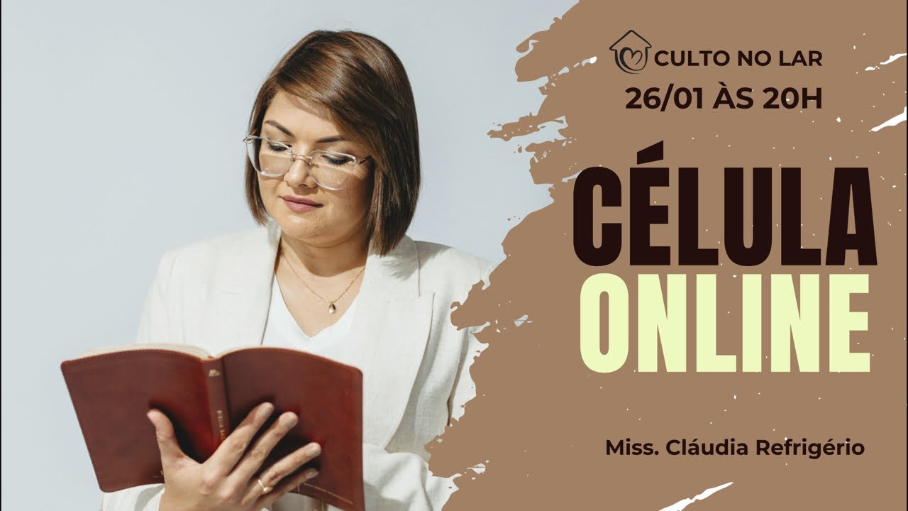 É necessário ser soprado por DEUS! Miss. Claudia Refrigério - Célula online