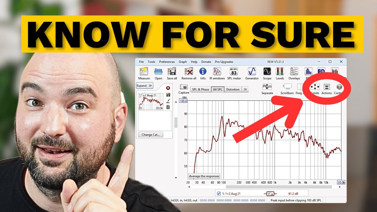 У вас проблемы с комнатой или колонками? Используйте кнопку REW, чтобы узнать наверняка.