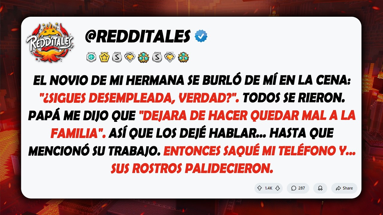El novio de mi hermana se burló de mí llamándome 