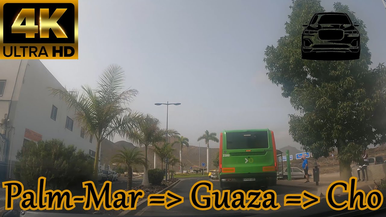 TENERIFE | PalmMar - Guaza - Parque la Reina 🚘 Very Hot day 32ºC 🌡️ August 2021 | Driving Tour [4K]