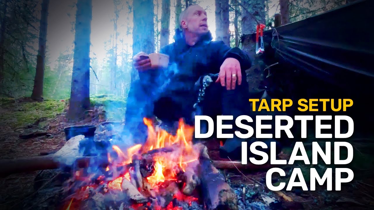 Solo TARP Camping in -2º C.