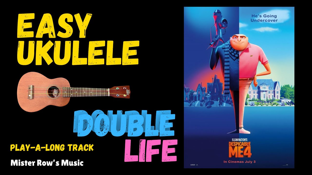 Double Life | LEARN Ukulele | Single Note Strum Play-A-Long