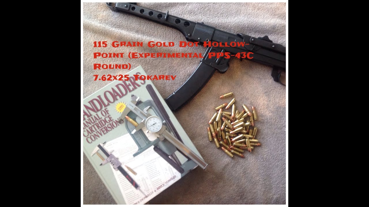 (Re) Hand-loading 115 grain 7.62x25 Tokarev Gold-Dot Hollowpoint