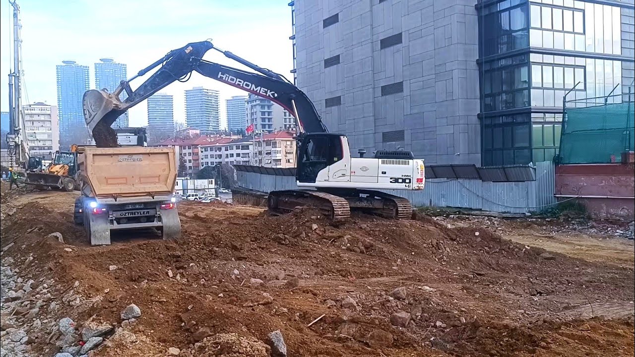 Hidromek HMK 300 LC Ekskavatör Hafriyat Çalışması