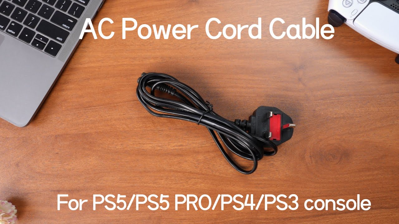 Mcbazel 2M AC Power Cord for PS5/PS5 PRO/PS4/PS3