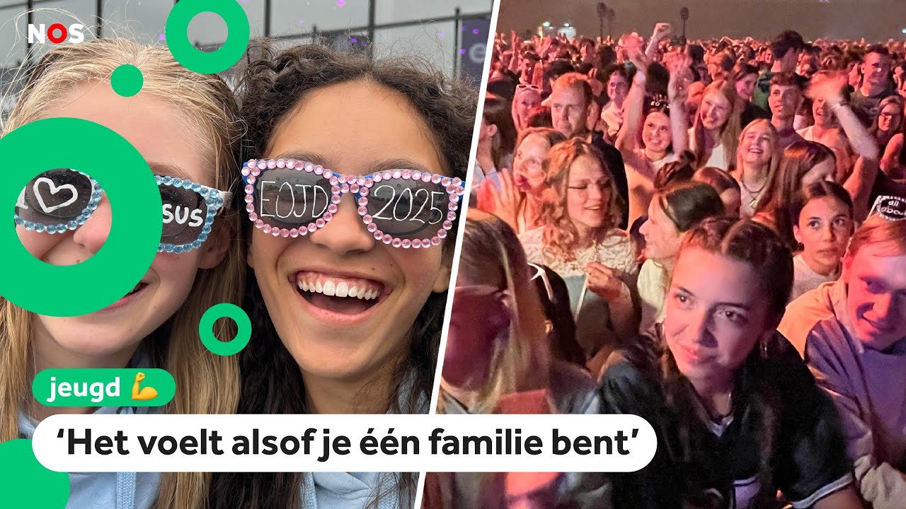 Christelijke kinderen komen samen om te zingen, dansen en bidden
