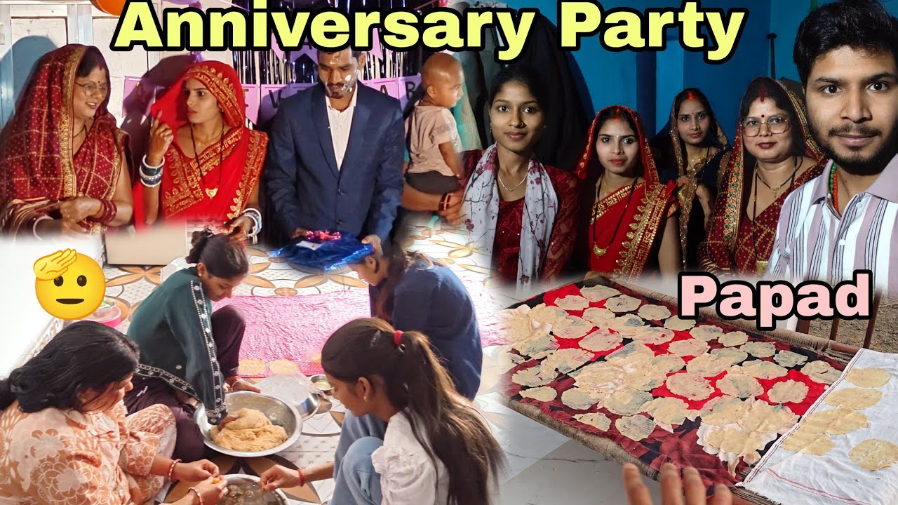 Itne Papad Bele Aaj In Log Ne 😂 || Anniversary Party Me Chale Gaye Sab Log 🎉