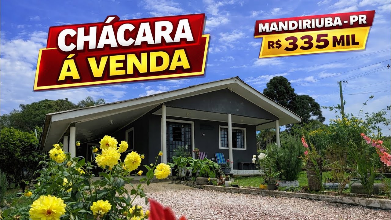 CHÁCARA COM EXCELENTE PREÇO! CASA BOA, POMAR COMPLETO E ÁREA DE PLANTIO 