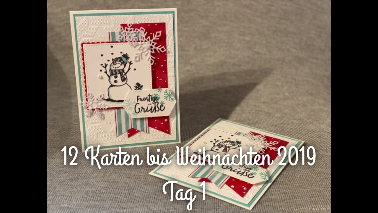 12 Karten bis Weihnachten 2019 | Karte 1 | mit Produkten von Stampin' Up!